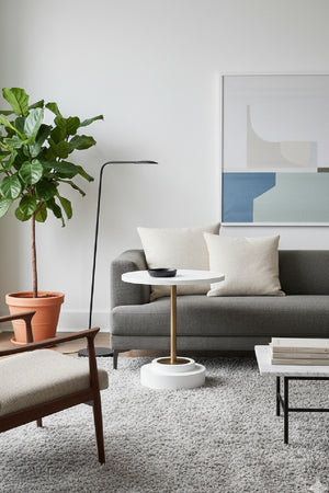 Modern European furniture - Round Indoor/Outdoor Concrete Bistro Table - www.oroa.com