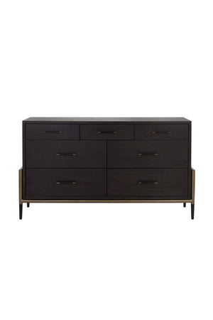  Modern European furniture - Brown Acacia 7-Drawer Dresser - www.oroa.com | Oroa.com