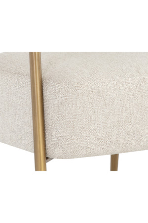 Modern European furniture - Antique Brass Legs Lounge Chair - www.oroa.com