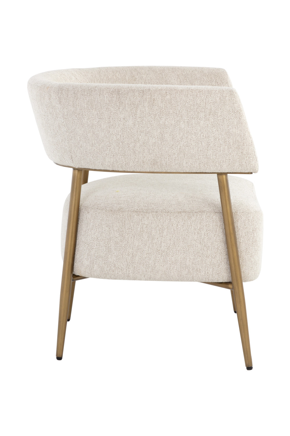 Modern European furniture - Antique Brass Legs Lounge Chair - www.oroa.com