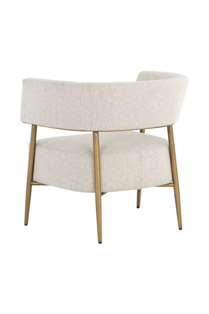 Modern European furniture - Antique Brass Legs Lounge Chair - www.oroa.com