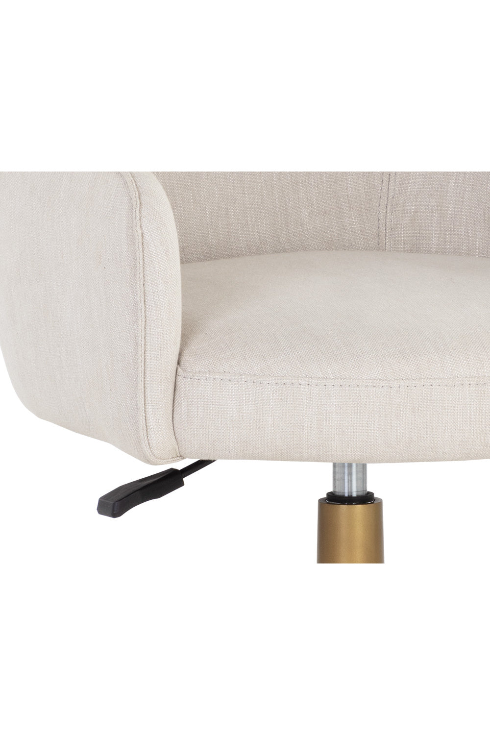 Modern European furniture - Beige Linen Office Chair - www.oroa.com