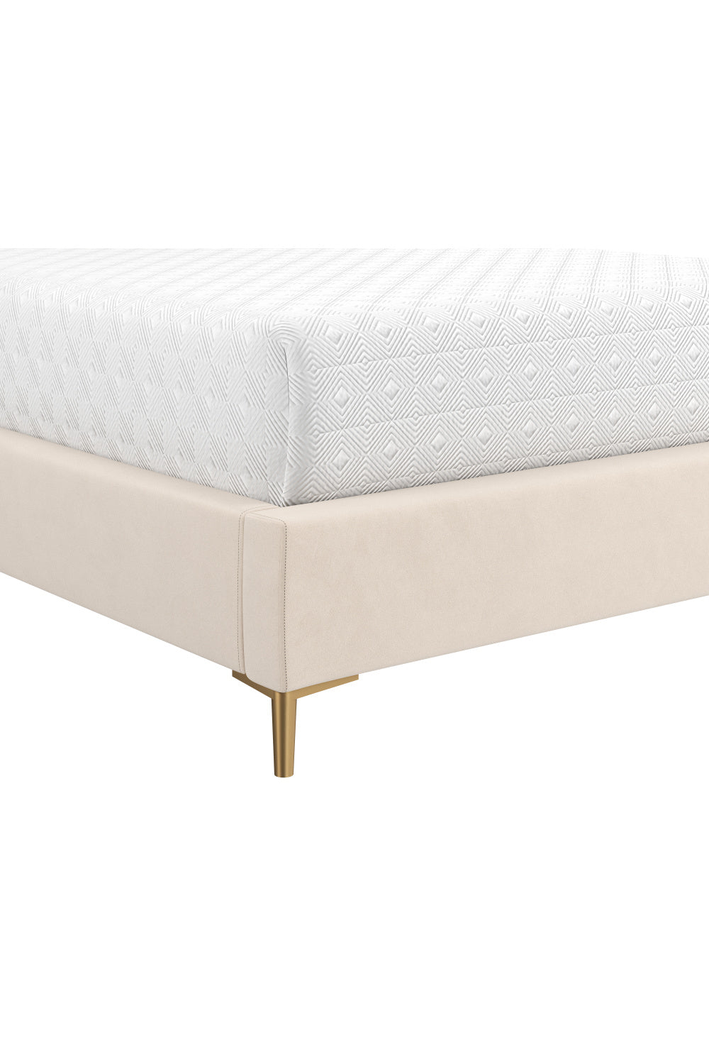 Modern European furniture - Cream Tufted King Bed - www.oroa.com