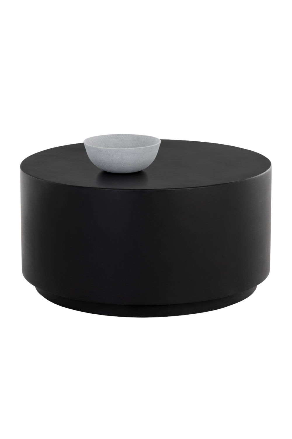 Black Cylindrical Indoor/Outdoor Coffee Table | Splendido Rubin | Oroa.com