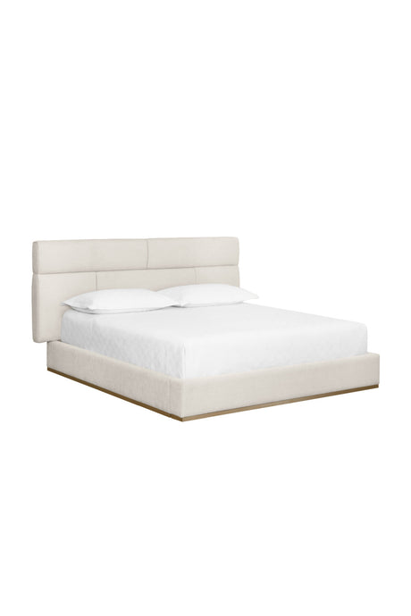 Modern European furniture - Tufted Cream King Bed - www.oroa.com