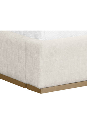Modern European furniture - Tufted Cream King Bed - www.oroa.com