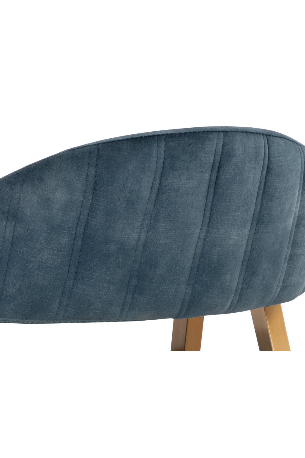   Modern European furniture - Blue Channeled Back Dining Armchair - www.oroa.com | Oroa.com