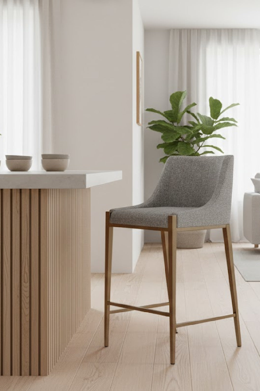 Modern European furniture - Mid-Century Counter Stool - www.oroa.com