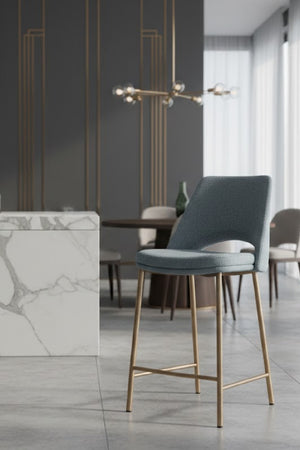 Blue Cutout-Back Counter Stool | Splendido Radella | Oroa.com