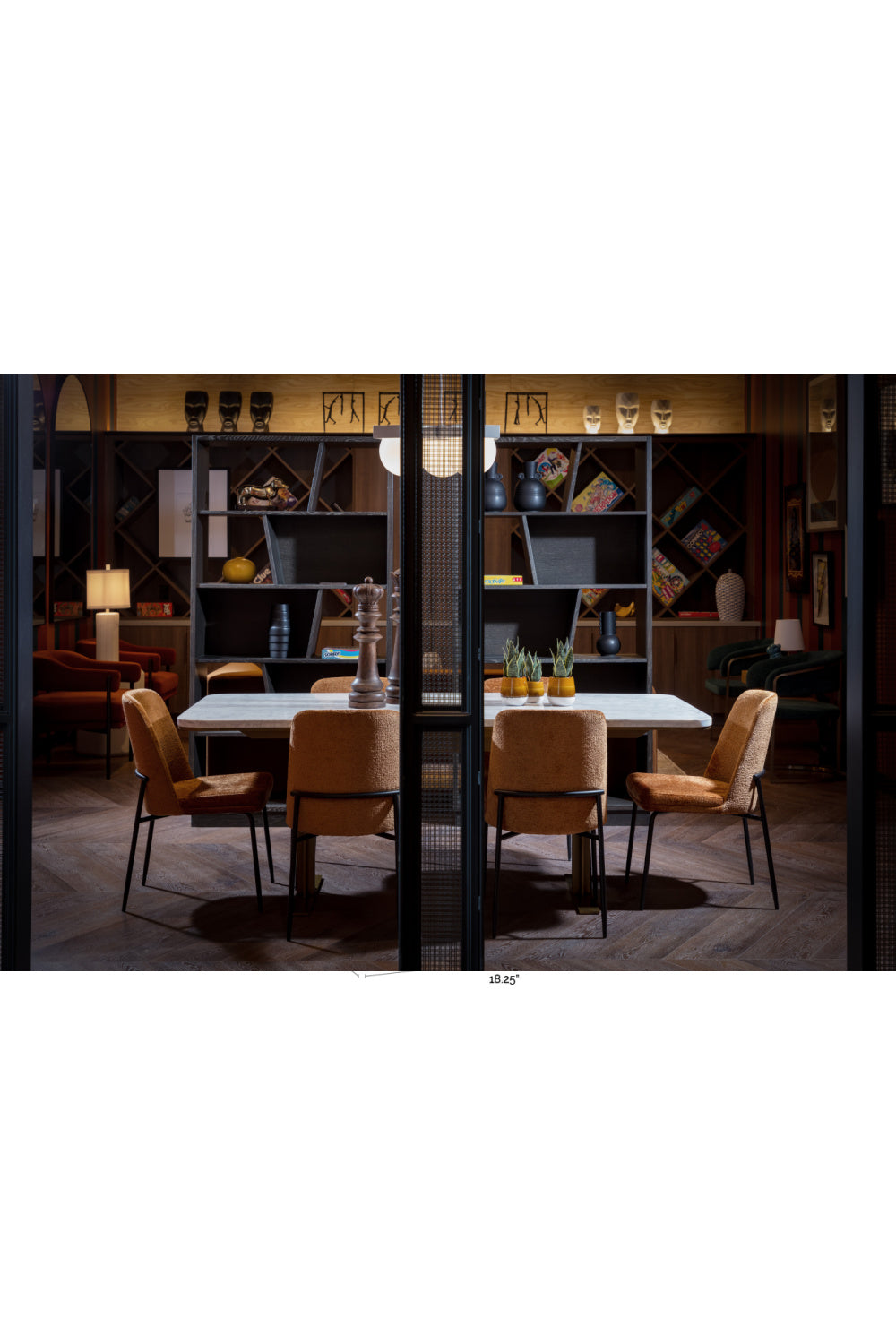   Modern European furniture - Brown Fabric Dining Chairs (2) - www.oroa.com | Oroa.com