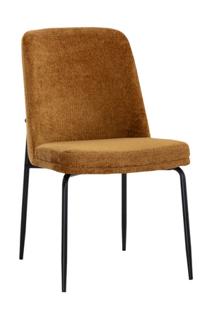   Modern European furniture - Brown Fabric Dining Chairs (2) - www.oroa.com | Oroa.com
