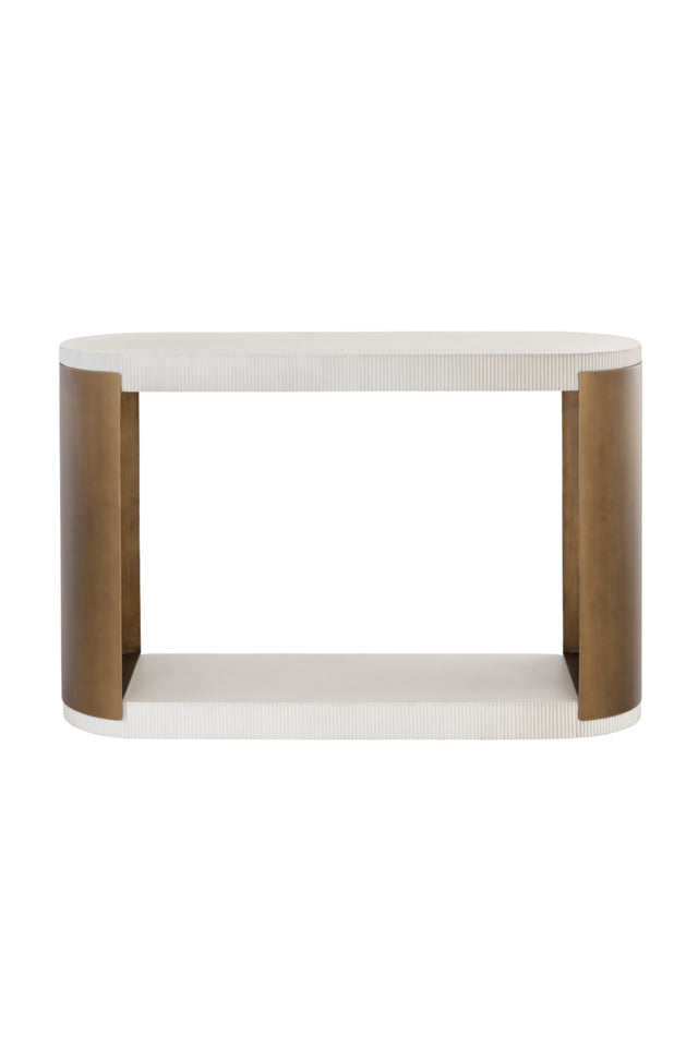 Modern European furniture - White Concrete Console Table - www.oroa.com