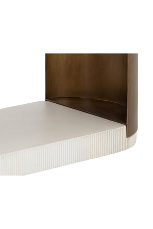 Modern European furniture - White Concrete Console Table - www.oroa.com