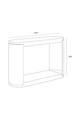 Modern European furniture - White Concrete Console Table - www.oroa.com