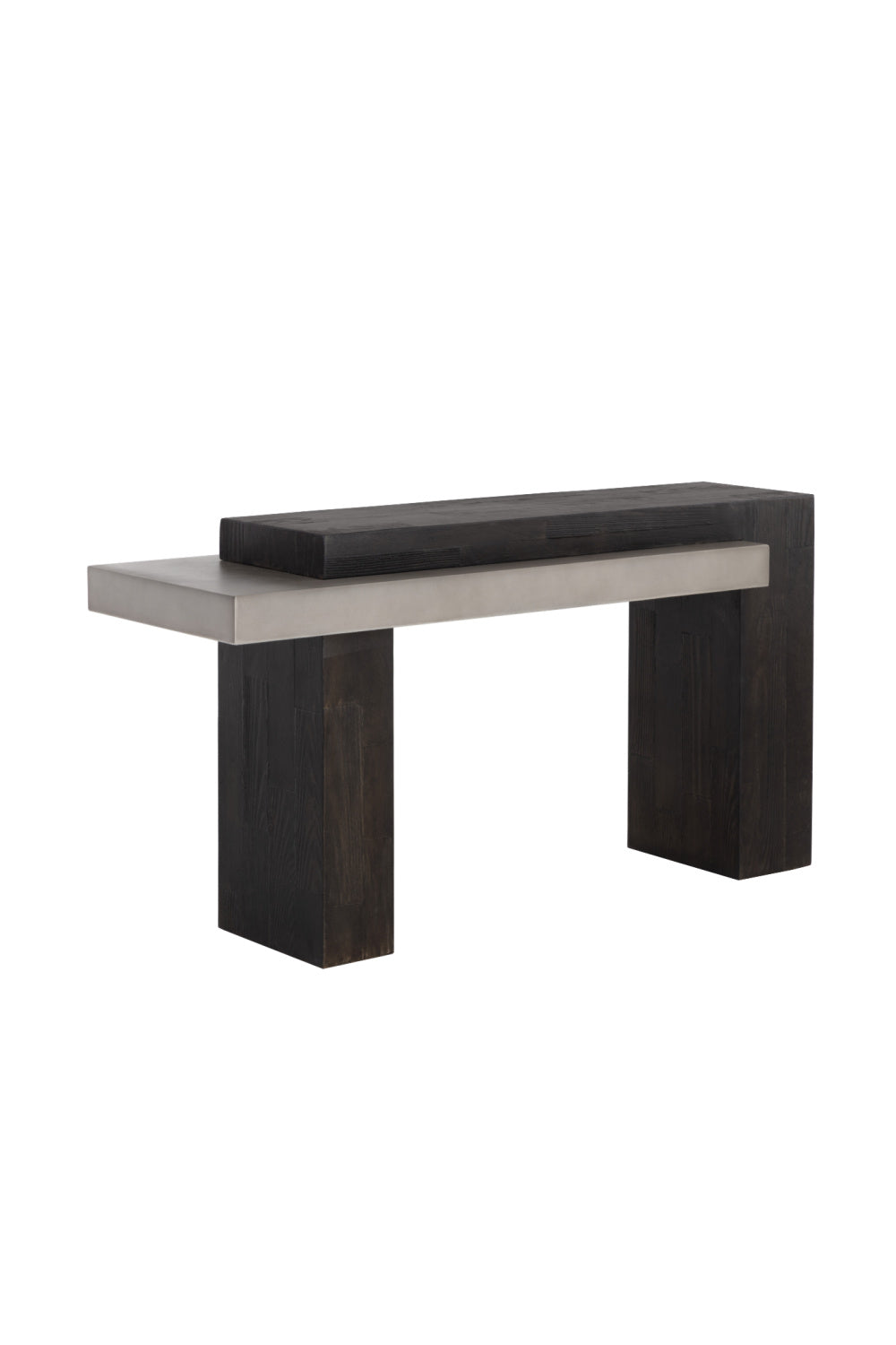 Modern European furniture - Rectangular Timber-Effect Indoor/Outdoor Console Table - www.oroa.com