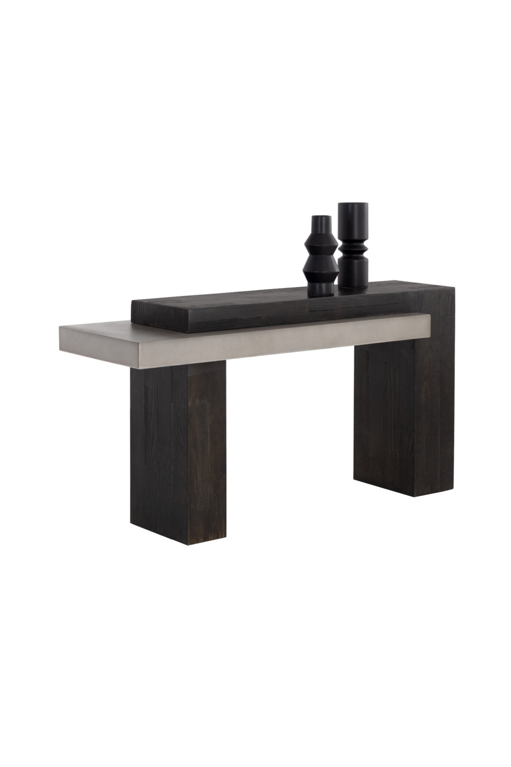 Modern European furniture - Rectangular Timber-Effect Indoor/Outdoor Console Table - www.oroa.com