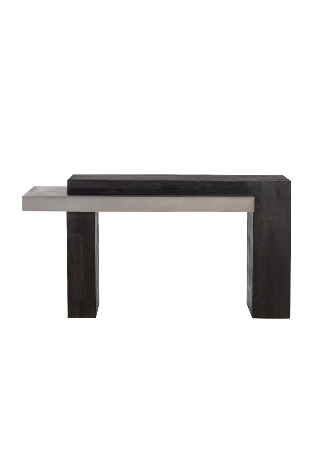 Modern European furniture - Rectangular Timber-Effect Indoor/Outdoor Console Table - www.oroa.com