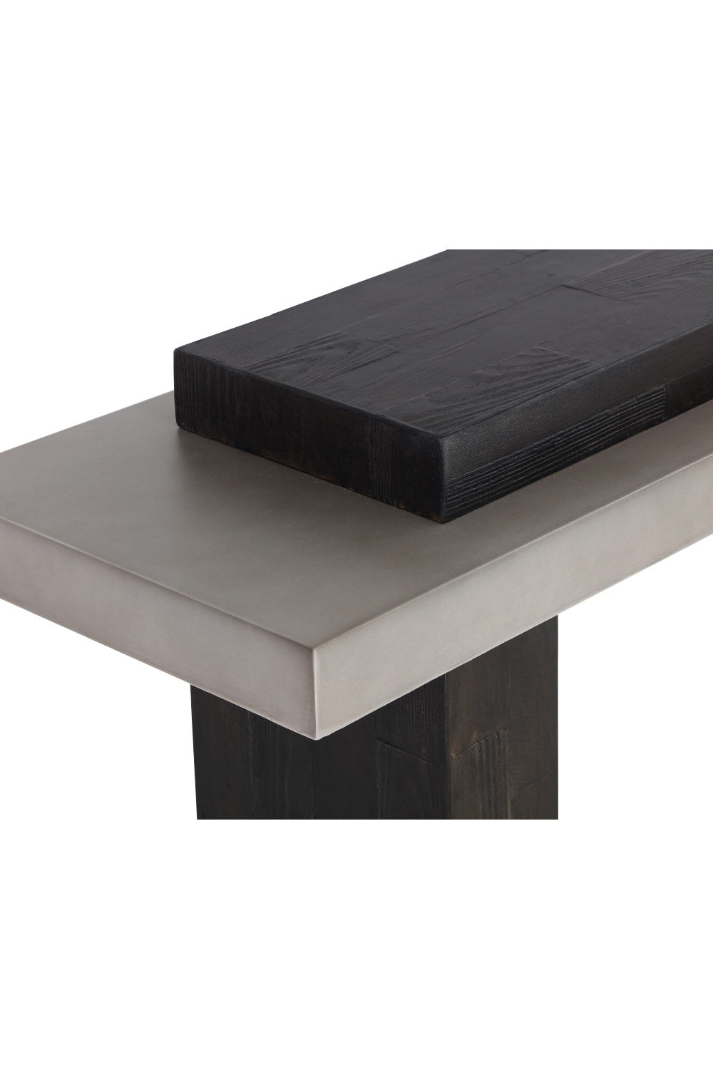 Modern European furniture - Rectangular Timber-Effect Indoor/Outdoor Console Table - www.oroa.com