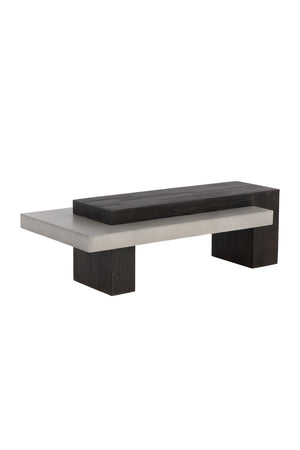 Modern European furniture - Rectangular Timber-Effect Indoor/Outdoor Coffee Table - www.oroa.com