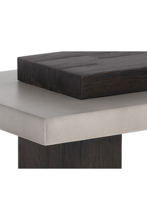 Modern European furniture - Rectangular Timber-Effect Indoor/Outdoor Coffee Table - www.oroa.com