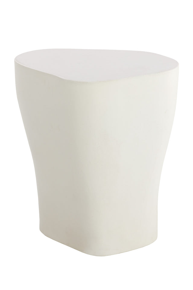 Modern European furniture - White Freeform Outdoor End Table L - www.oroa.com