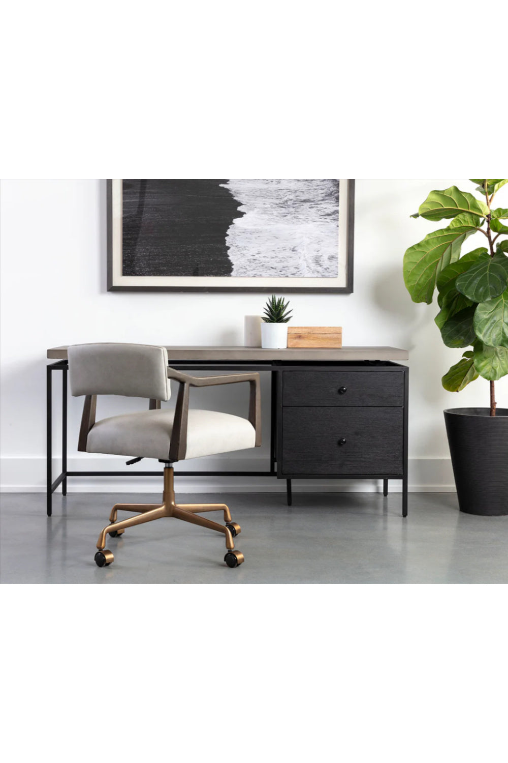 Concrete Top Desk | Splendido Norwood | Oroa.com