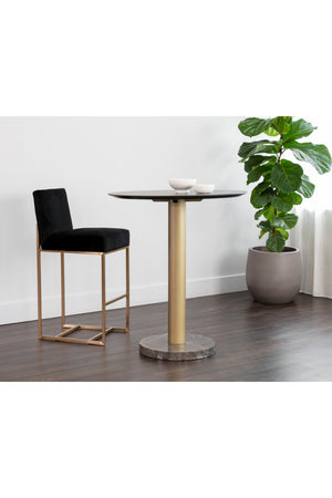 Modern European furniture - Gray Oak Bar Table - www.oroa.com