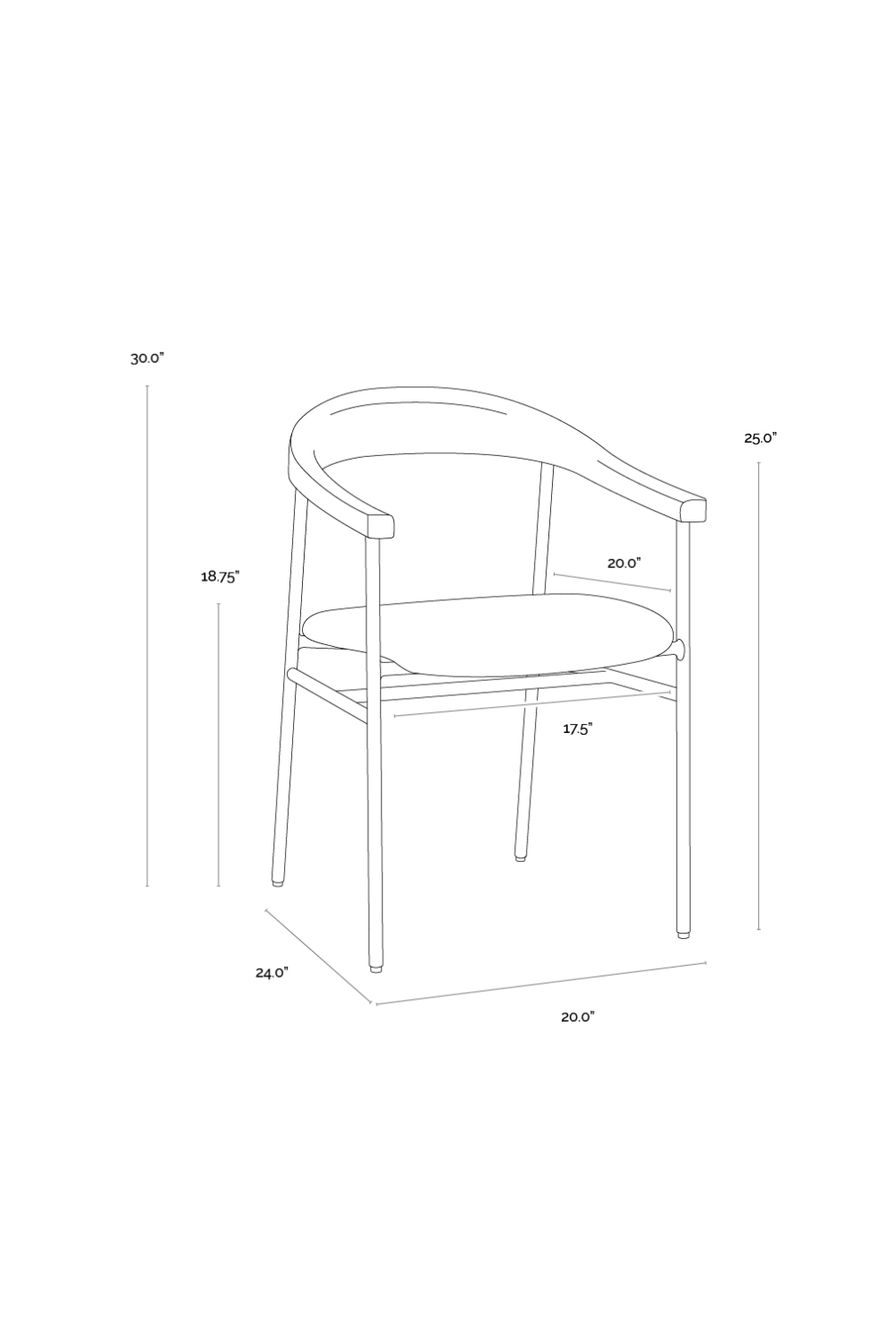   Modern European furniture - Rubberwood Back Dining Chair - www.oroa.com | Oroa.com