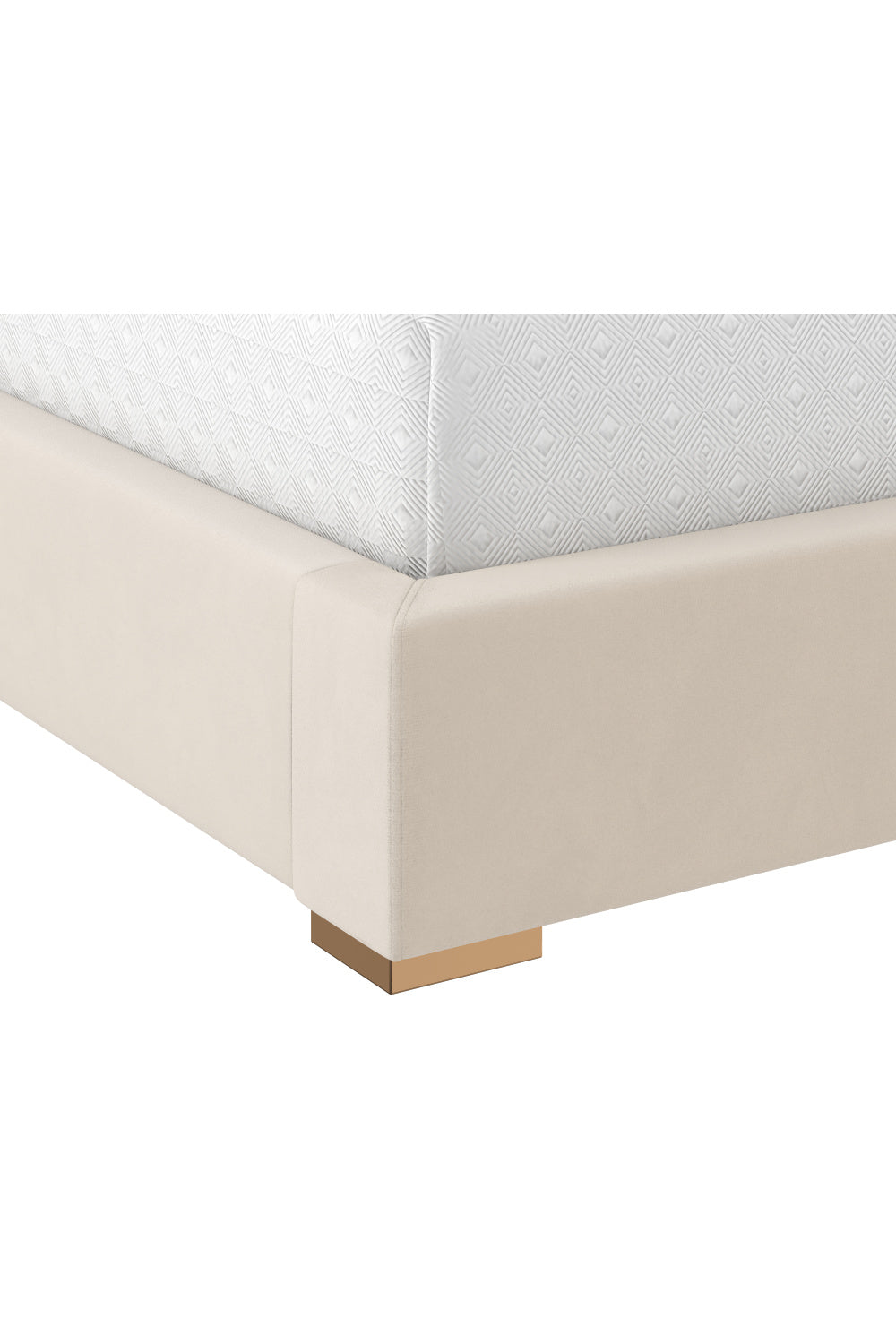 Modern European furniture - Taupe Hexagonal-Tufted King Bed - www.oroa.com