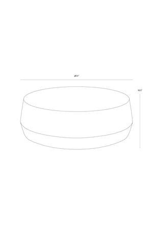   Modern European furniture - Etched Aluminum Coffee Table - www.oroa.com | Oroa.com
