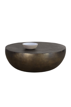   Modern European furniture - Round Antique Bronze Coffee Table - www.oroa.com | Oroa.com