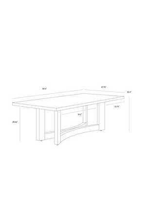   Modern European furniture - Light Washed Oak Dining Table  - www.oroa.com | Oroa.com