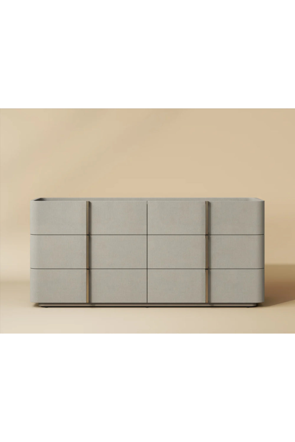 Modern European furniture - Leather-Look 6-Drawer Dresser - www.oroa.com