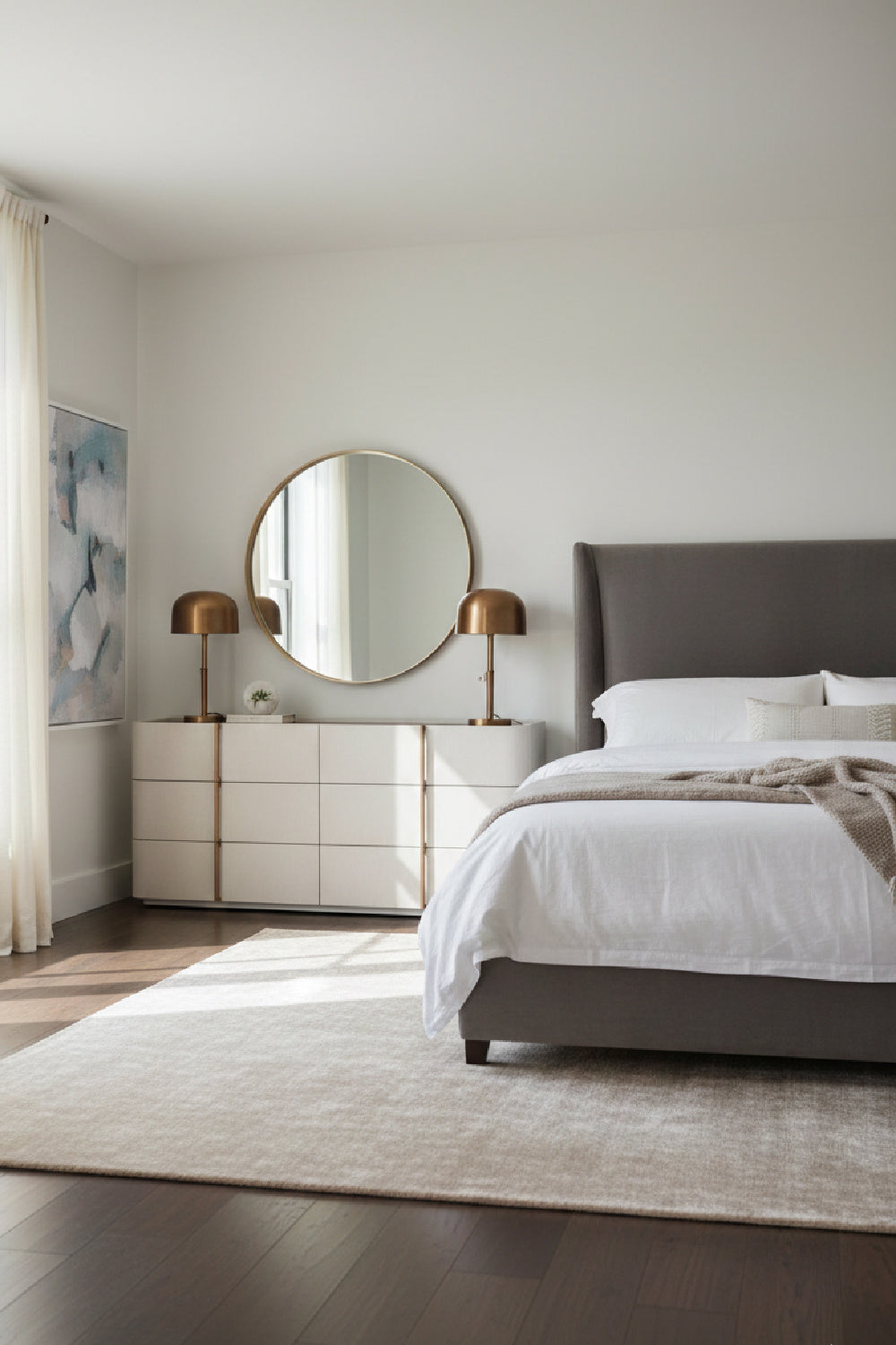 Modern European furniture - Leather-Look 6-Drawer Dresser - www.oroa.com