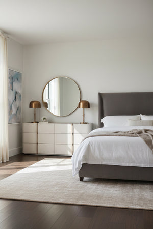 Modern European furniture - Leather-Look 6-Drawer Dresser - www.oroa.com