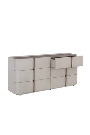 Modern European furniture - Leather-Look 6-Drawer Dresser - www.oroa.com