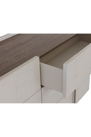 Modern European furniture - Leather-Look 6-Drawer Dresser - www.oroa.com