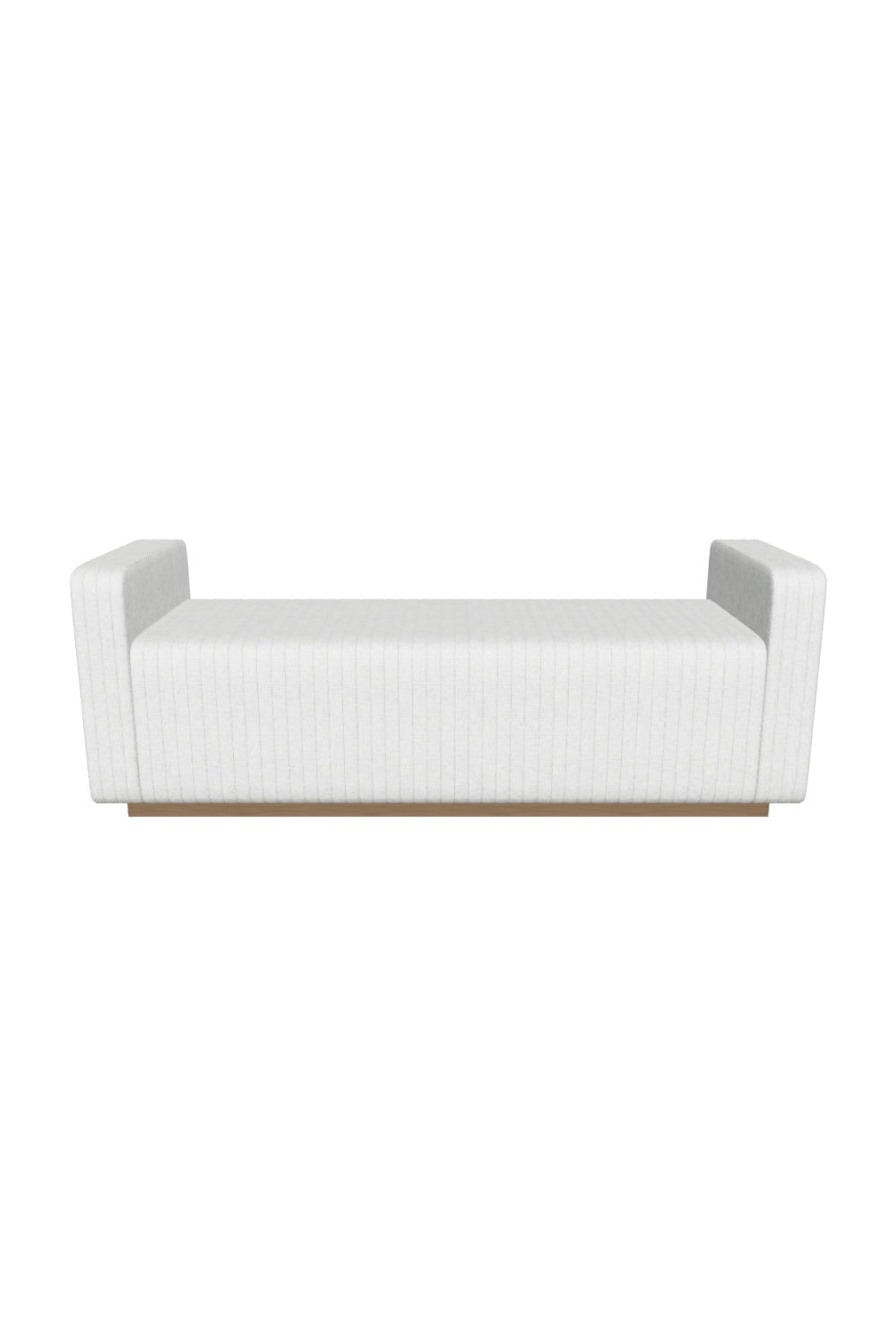 Modern European furniture - Channel-Tufted Fabric Bench - www.oroa.com
