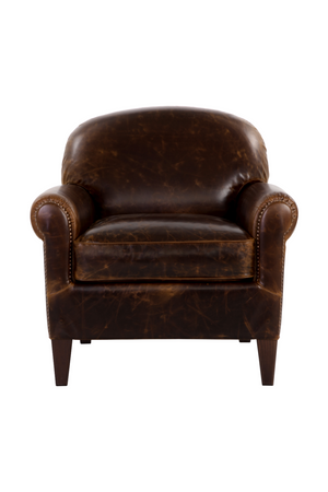Modern European furniture - Sculpted Leather Lounge Chair - www.oroa.com
