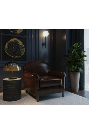 Modern European furniture - Sculpted Leather Lounge Chair - www.oroa.com