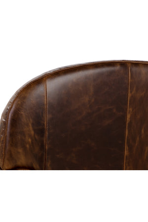 Modern European furniture - Sculpted Leather Lounge Chair - www.oroa.com