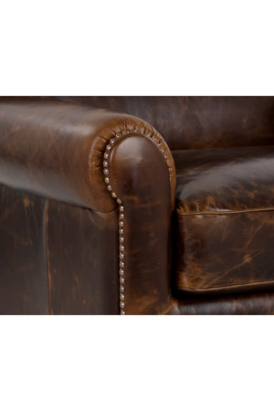 Modern European furniture - Sculpted Leather Lounge Chair - www.oroa.com