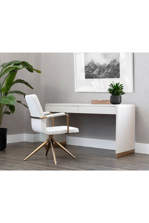 Curved Wood Desk | Splendido Ilona | Oroa.com