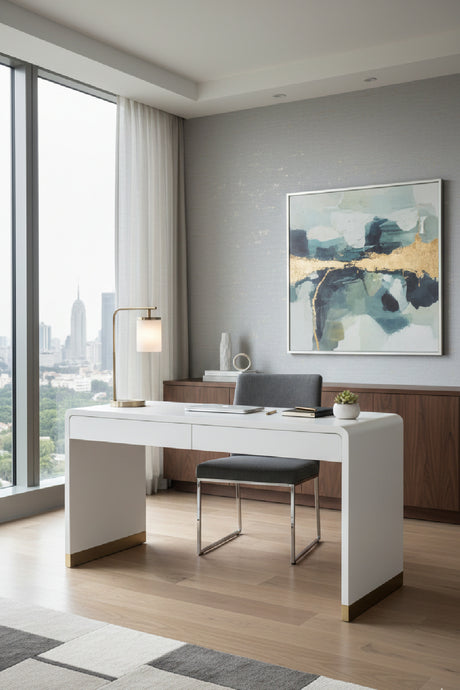 Curved Wood Desk | Splendido Ilona | Oroa.com