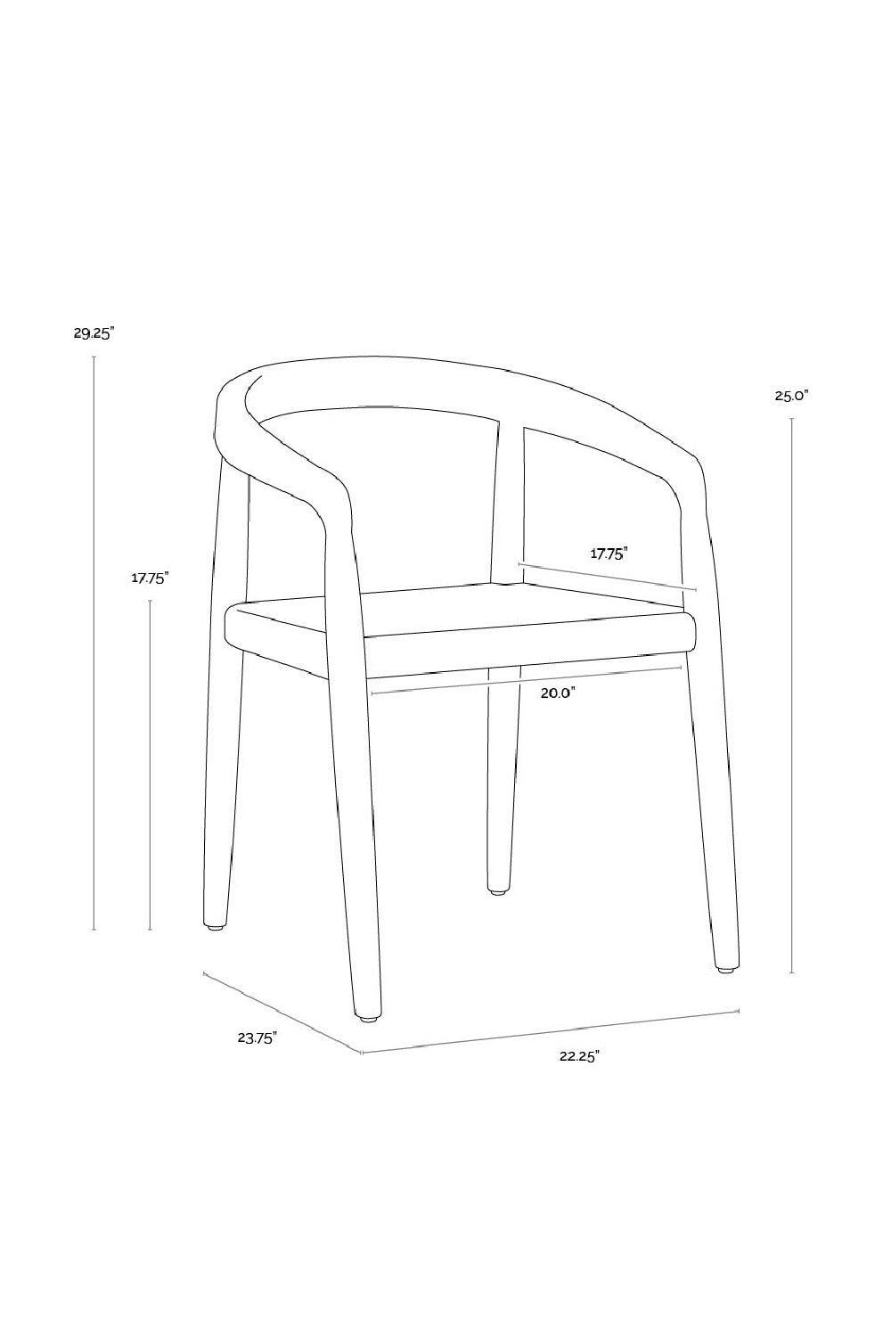 Modern European furniture - Woven Seat Indoor/Outdoor Dining Chair - www.oroa.com