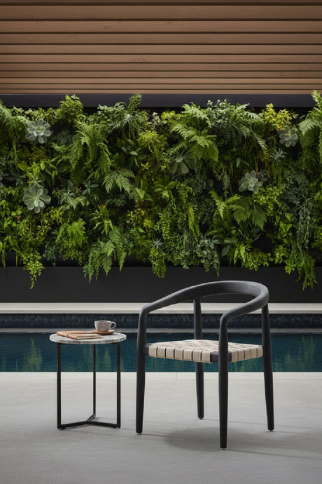 Modern European furniture - Woven Seat Indoor/Outdoor Dining Chair - www.oroa.com