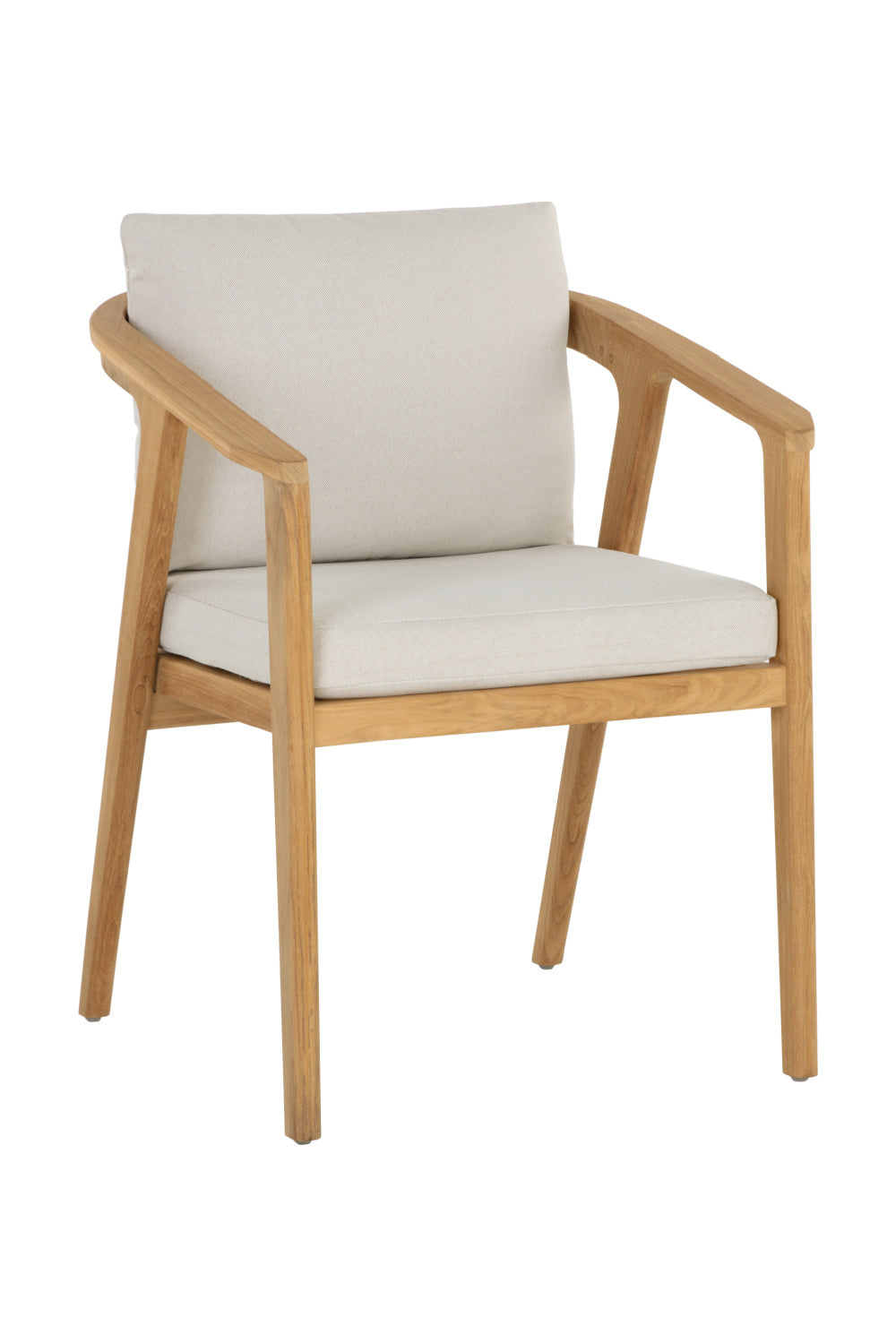 Modern European furniture - Cream Padded Outdoor Dining Chair - www.oroa.com