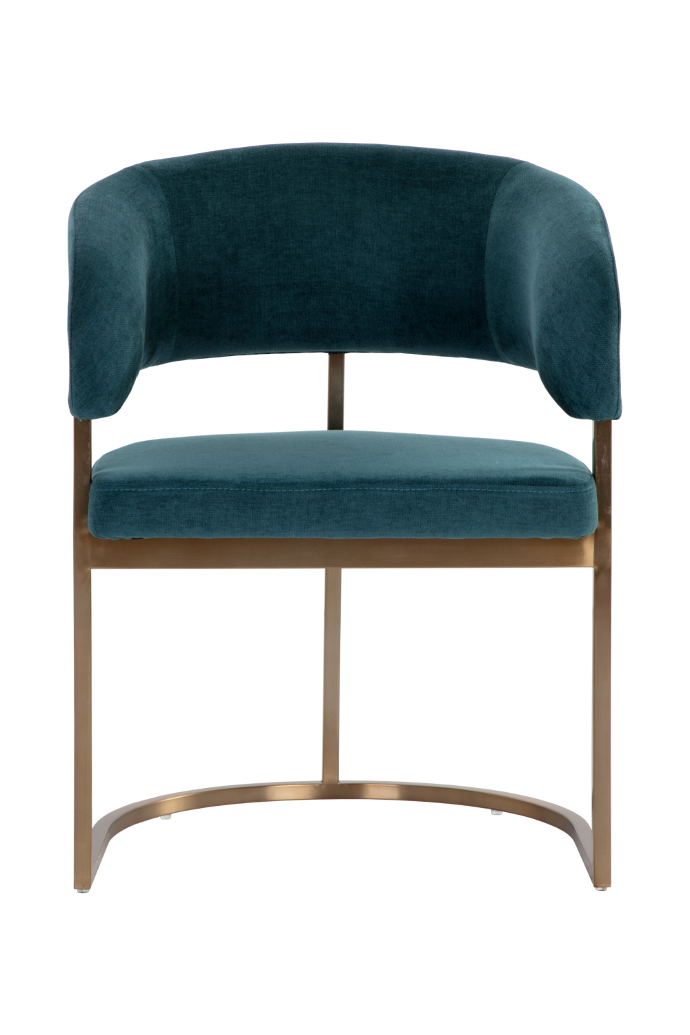   Modern European furniture - Teal Fabric Cantilevered Dining Chair - www.oroa.com | Oroa.com