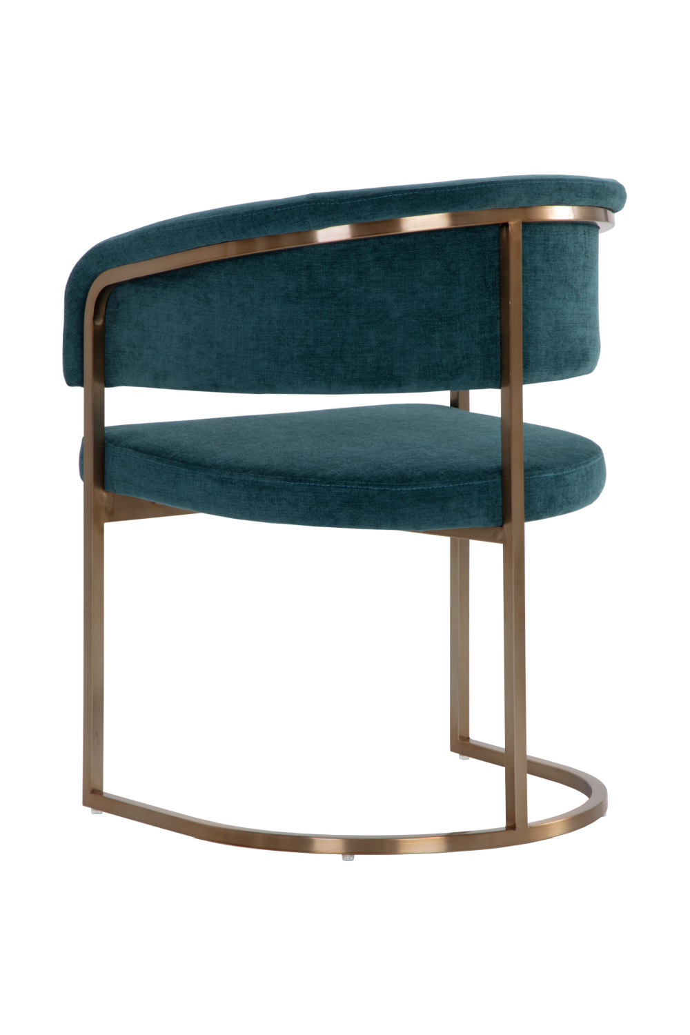   Modern European furniture - Teal Fabric Cantilevered Dining Chair - www.oroa.com | Oroa.com