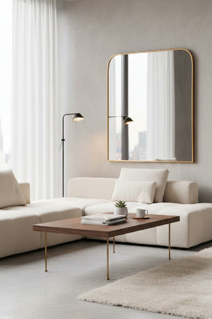   Modern European furniture - Iron Framed Wall Mirror - www.oroa.com | Oroa.com